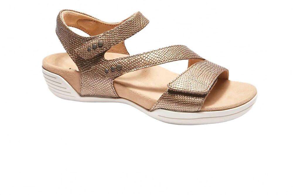 NEW HALSA FOOTWEAR women's denia sandal in bronze